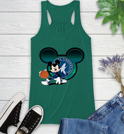 NBA Minnesota Timberwolves Mickey Mouse Disney Basketball Racerback Tank 7