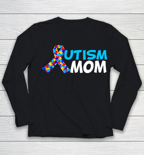 Mother's Day Funny Gift Ideas Apparel  Autism mom T Shirt Youth Long Sleeve
