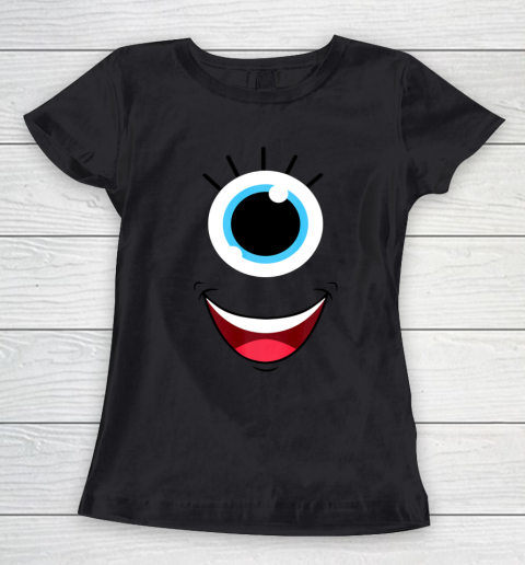 Funny Scary Monster Eyeball Face Halloween Costume Women's T-Shirt