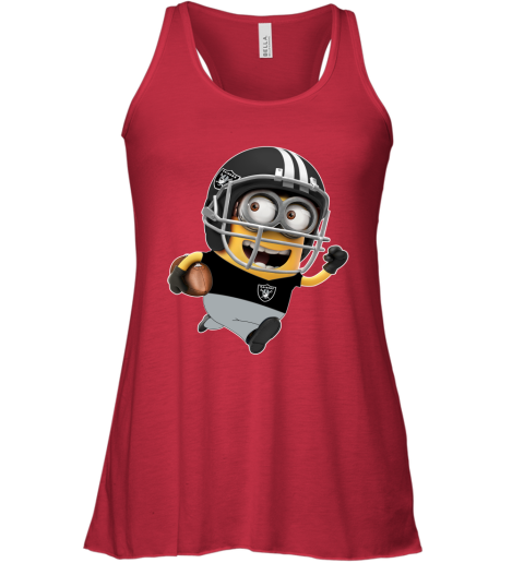 NFL Oakland Raiders Minions Disney Football Sports uMuLULnO8KY flowy tank 32 95 151514 front red