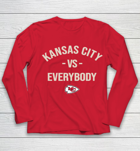 Kansas City Chiefs Vs Everybody Youth Long Sleeve 8