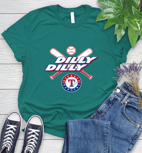 MLB Texas Rangers Dilly Dilly Baseball Sports Women's T-Shirt 12