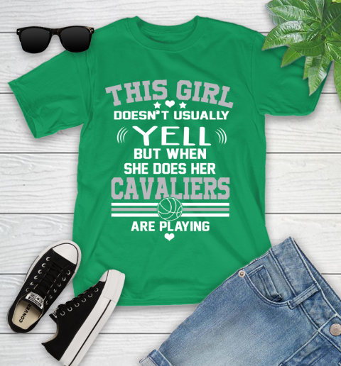 Cleveland Cavaliers NBA Basketball I Yell When My Team Is Playing Youth T-Shirt 8
