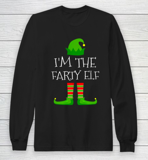 I m The Farty Elf Family Matching Christmas Pajama Gifts Long Sleeve T-Shirt