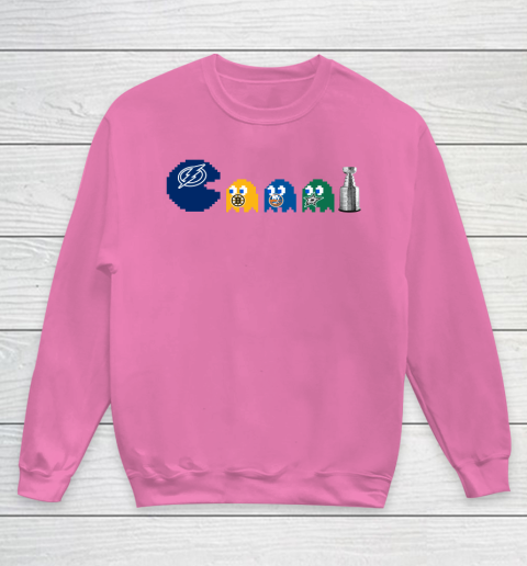 Tampa Bay Lightning x Pacman Create History For Stanley Cup Youth Sweatshirt 7