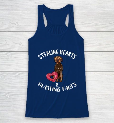Stealing Hearts Blasting Farts Wirehaired Pointing Griffon Racerback Tank 6