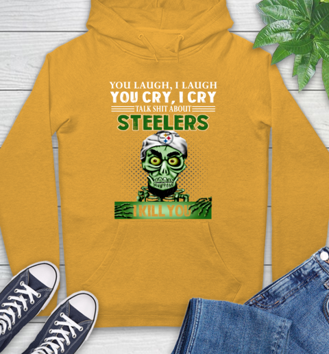 NFL Talk Shit About Pittsburgh Steelers I Kill You Achmed The Dead Terrorist Jeffrey Dunham Football Hoodie 2