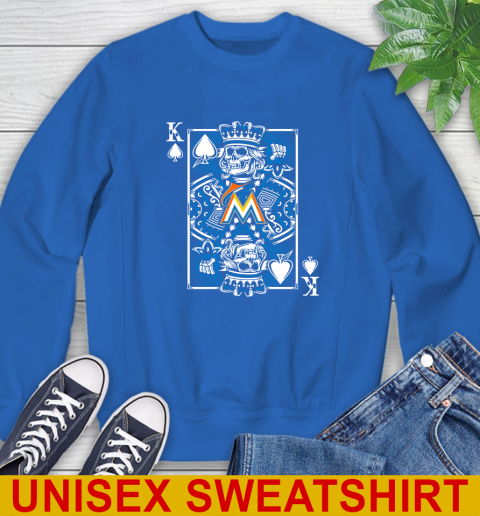 Miami Marlins MLB Baseball The King Of Spades Death Cards Shirt Sweatshirt 11