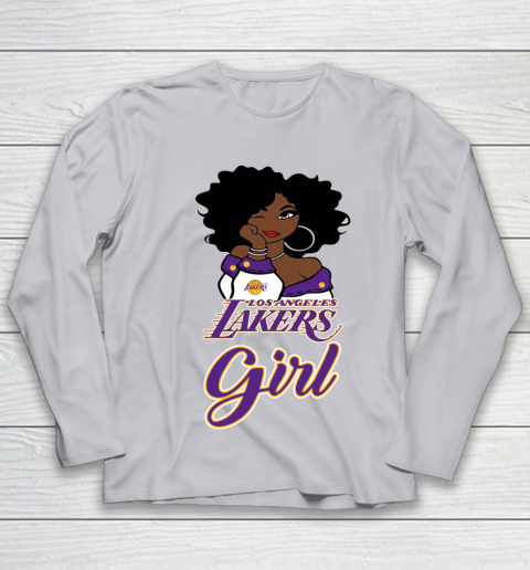 Los Angeles Lakers Girl NBA Youth Long Sleeve 5