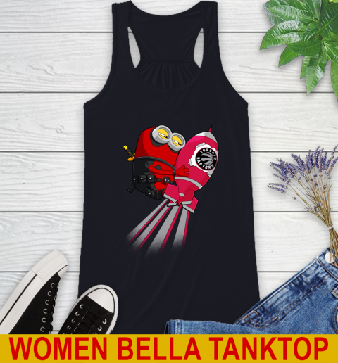 NBA Basketball Toronto Raptors Deadpool Minion Marvel Shirt Racerback Tank 8