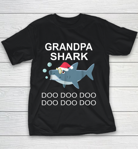 Grandpa Shark Christmas Youth T-Shirt
