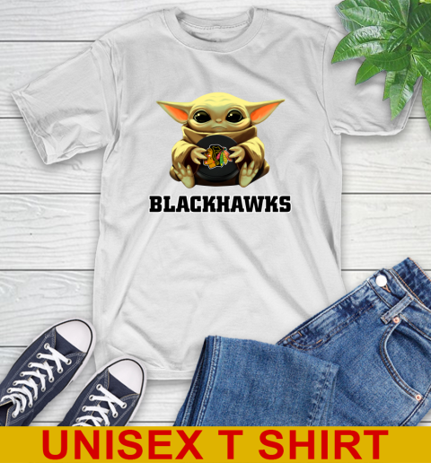 NHL Hockey Chicago Blackhawks Star Wars Baby Yoda Shirt
