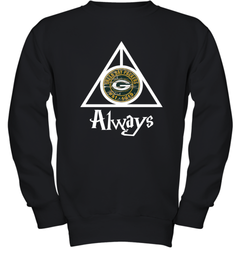 Always Love The Green Bay Packers x Harry Potter Mashup Youth Sweatshirt