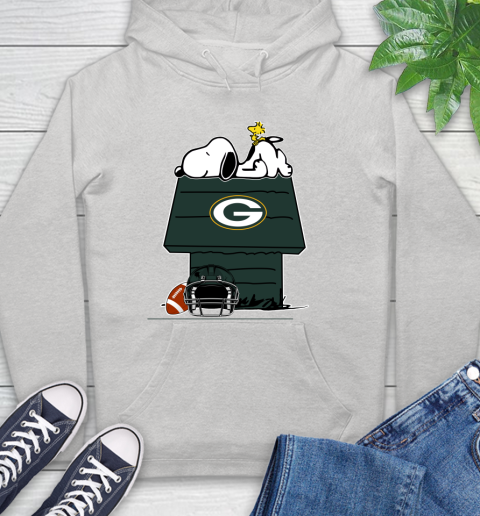 Green Bay Packers NFL Football Snoopy Woodstock The Peanuts Movie Hoodie