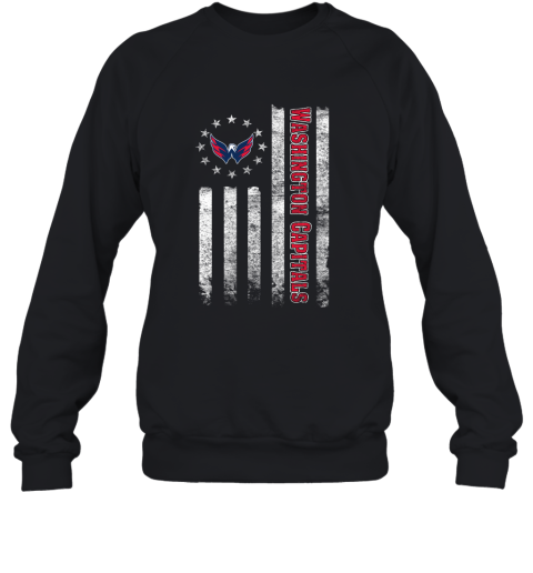 NHL American Flag Hockey Sports Washington Capitals Sweatshirt