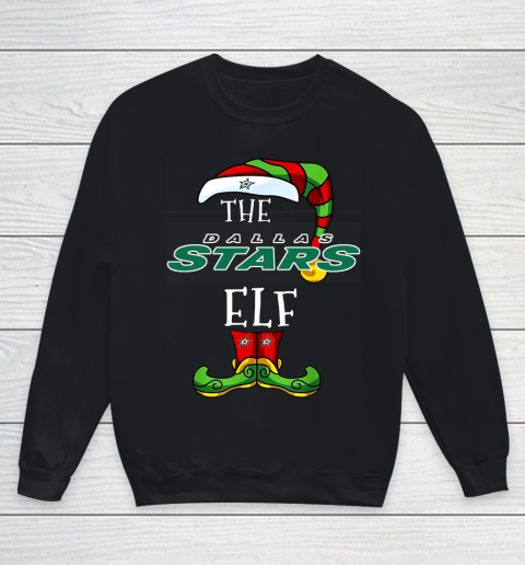 Dallas Stars Christmas ELF Funny NHL Youth Sweatshirt