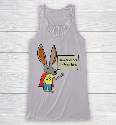 Rick Flag Shirt  Ultra Bunny with a Sign Racerback Tank 3