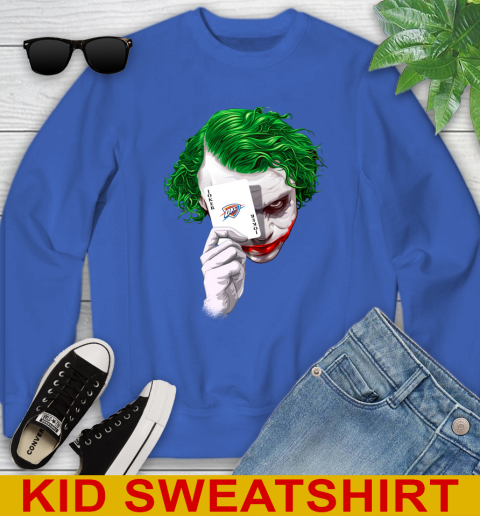 Oklahoma City Thunder NBA Basketball Joker Card Shirt Youth Sweatshirt 6