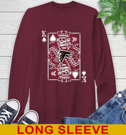 Atlanta Falcons NFL Football The King Of Spades Death Cards Shirt Long Sleeve T-Shirt 7