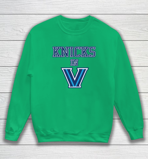 New York Knicks In V Villanova Wildcats Sweatshirt 4