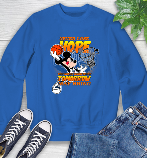 New Orleans Pelicans NBA Basketball Mickey Disney Never Lose Hope Sweatshirt 9