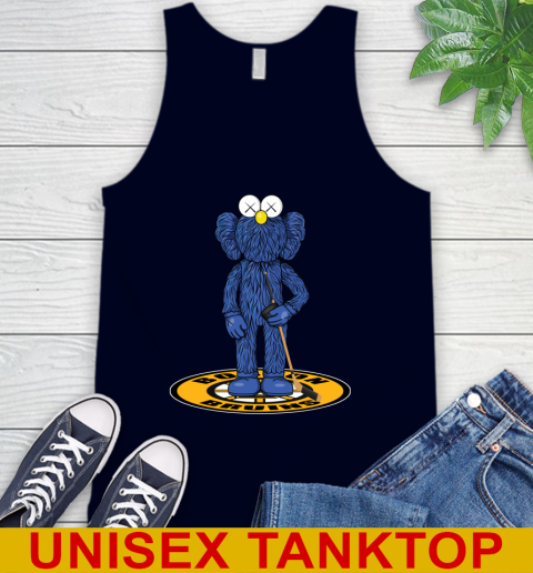 NHL Hockey Boston Bruins Kaws Bff Blue Figure Shirt Tank Top 3