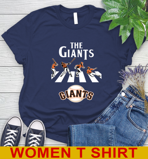 MLB Baseball San Francisco Giants The Beatles Rock Band Shirt Women's T-Shirt 12