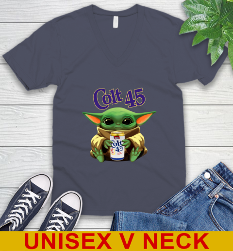 Star Wars Baby Yoda Hugs Colt 45 Beer Shirt 56