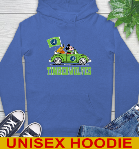 NBA Basketball Minnesota Timberwolves Pluto Mickey Driving Disney Shirt Hoodie 9