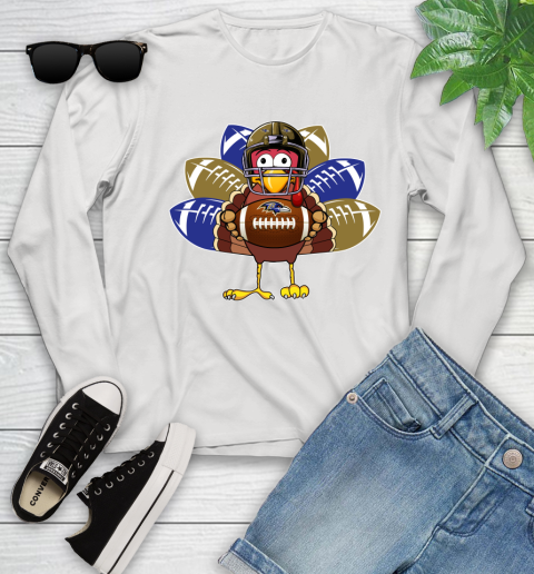 Baltimore Ravens Turkey Thanksgiving Day Youth Long Sleeve