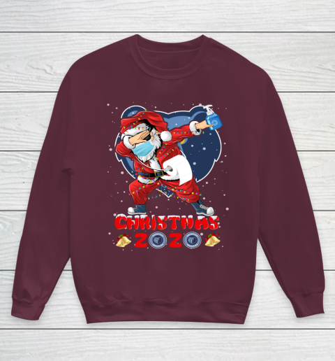 Memphis Grizzlies Funny Santa Claus Dabbing Christmas 2020 NBA Youth Sweatshirt 4