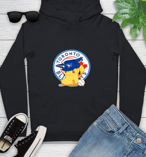MLB Pikachu Baseball Sports Toronto Blue Jays Youth Hoodie 2
