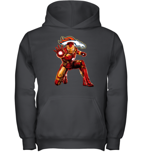 NFL Iron Man Denver Broncos Youth Hoodie - Rookbrand