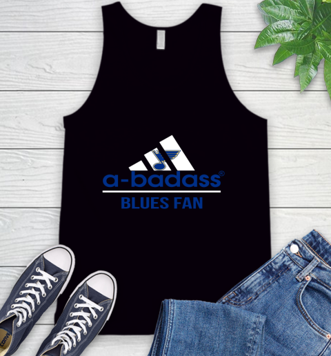 NHL A Badass St.Louis Blues Fan Adidas Hockey Sports Tank Top