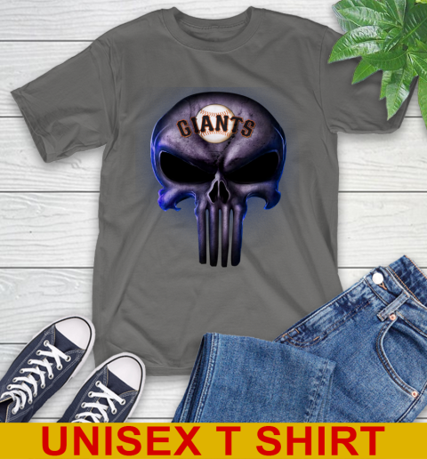 San Francisco Giants MLB Baseball Punisher Skull Sports T-Shirt 10