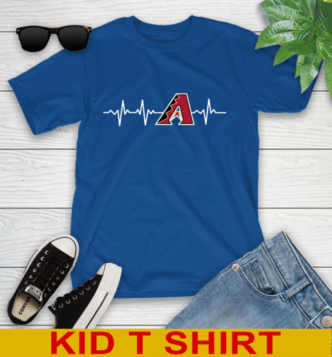 Arizona Diamondbacks MLB Baseball Heart Beat Shirt Youth T-Shirt 10