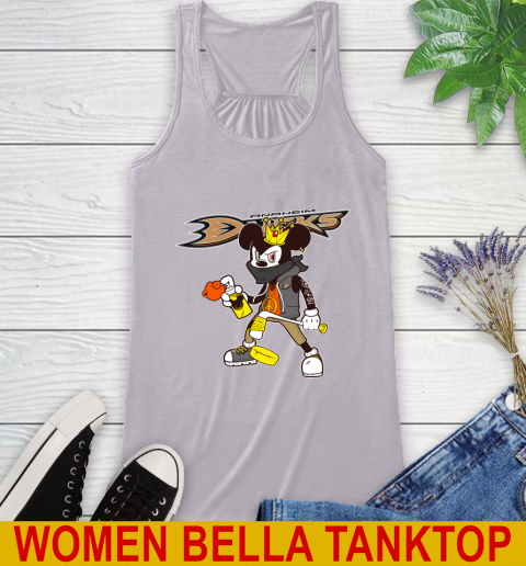 Anaheim Ducks NHL Hockey Mickey Peace Sign Sports Racerback Tank 5