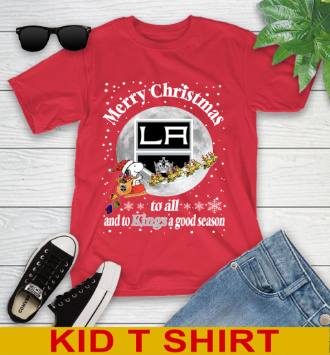 Los Angeles Kings Merry Christmas To All And To Kings A Good Season NHL Hockey Sports Youth T-Shirt 11