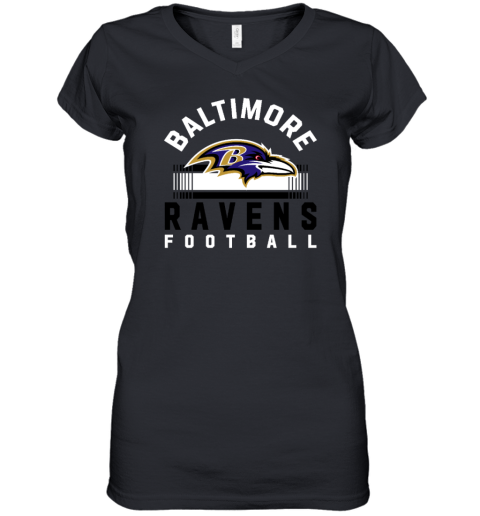 Baltimore Ravens Football Starter Prime Time Women's V-Neck T-Shirt