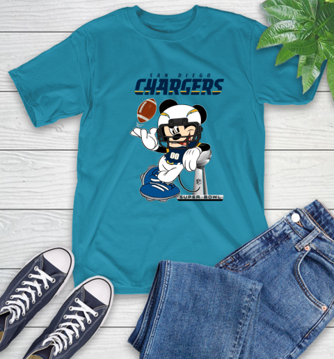 NFL San diego chargers Mickey Mouse Disney Super Bowl Football T Shirt T-Shirt 20