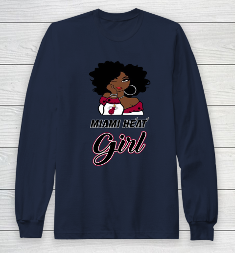 Miami Heat Girl NBA Long Sleeve T-Shirt 4