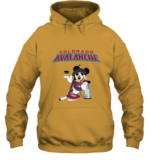 Mickey Colorado Avalanche With The Stanley Cup Hockey NHL Hoodie