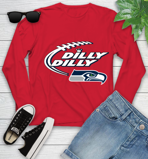 NFL Seattle Seahawks Dilly Dilly Football Sports Youth Long Sleeve 11
