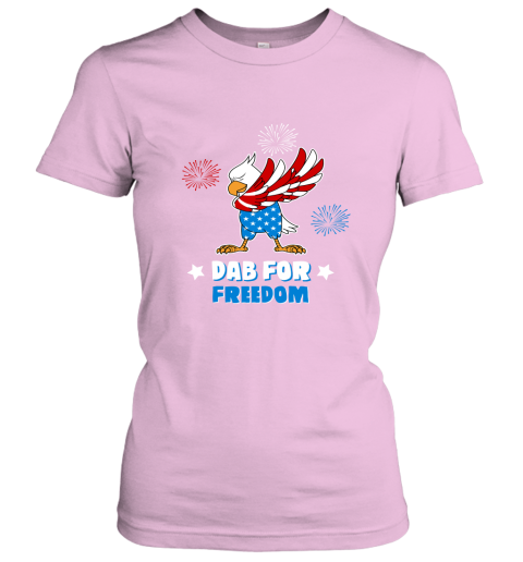 Bald Eagle American Dab For Freedom 4th Of July Women's T-Shirt