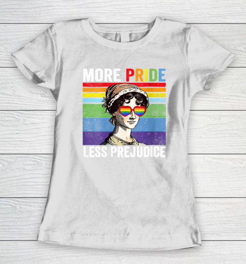 More Pride Less Prejudice Pride Month Funny Women's T-Shirt 2