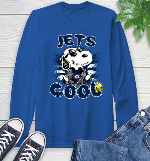 NHL Hockey Winnipeg Jets Cool Snoopy Shirt Long Sleeve T-Shirt 11