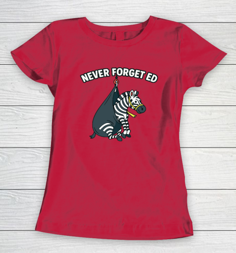Never Forget Ed The Zebra Captured Women's T-Shirt 6