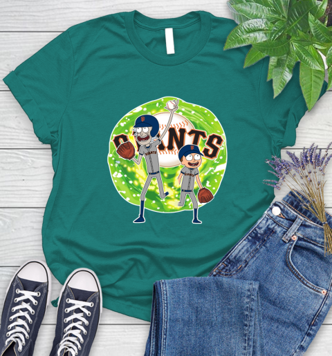 MLB San Francisco Giants Rick And Morty Baseball Sports Women's T-Shirt 12