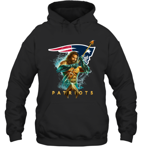 NFL New England Patriots Aquaman DC Football Sports QV2UQrsPZAH hoodie 23 95 151514 front black