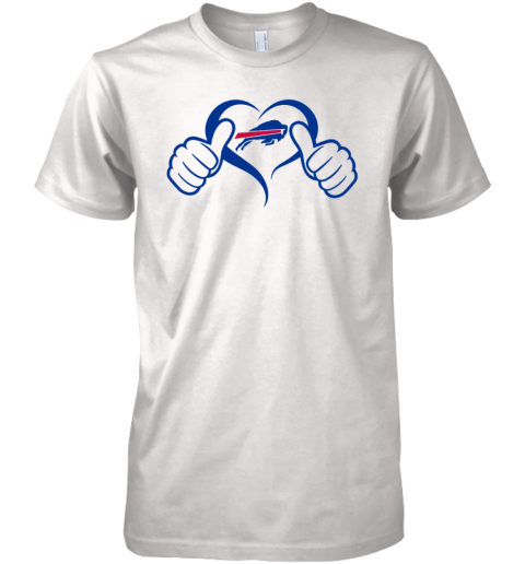 Buffalo Bills Heart Hand Premium Men's T-Shirt